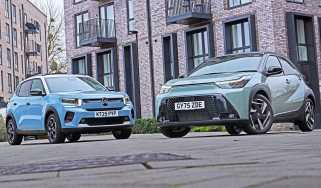 Toyota Aygo X vs Citroen C3 - front end