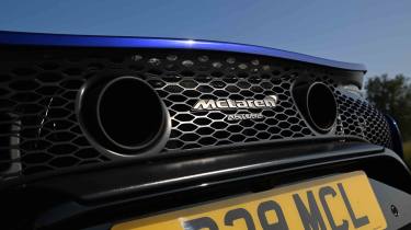 McLaren Artura Spider - McLaren badge on rear of the car