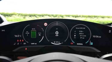 Porsche Taycan - driver's instrument cluster