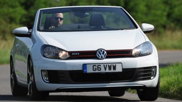 Volkswagen Golf GTI Cabriolet front cornering