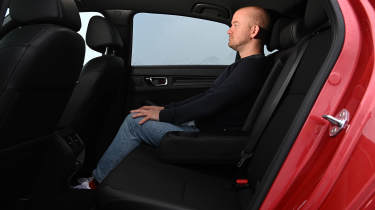 Alex Ingram sat in the Honda Civic facelift