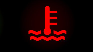 Engine temperature warning light