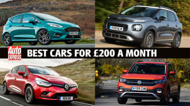 Best new cars for under £200 per month - header