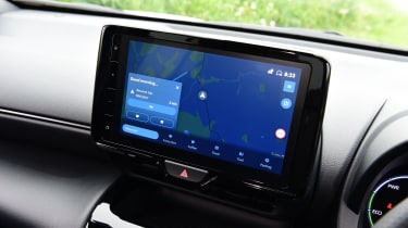 Toyota Yaris Cross - infotainment screen displaying navigation