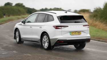 Skoda Enyaq - rear cornering, right