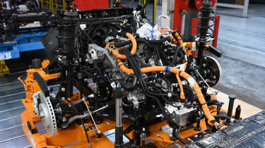 Renault electric car chassis components