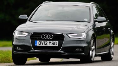 Audi A4 Avant front cornering