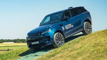 Range Rover Sport EV prototype - front hill