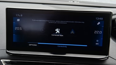 Peugeot 5008 infotainment connection screen