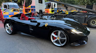 Ferrari Monza SP2 seized by the Metropolitan Police - static