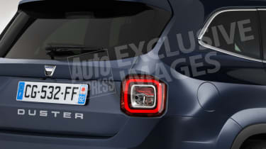 New seven seat Dacia Duster - exclusive picture rear detail