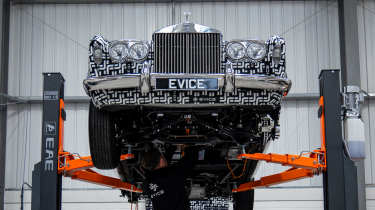 Rolls-Royce Evice prototype on a ramp