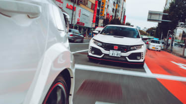 Honda Civic Type R front town