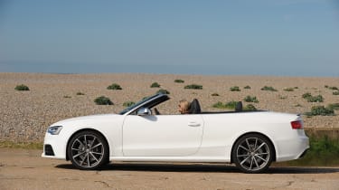 Audi RS5 Cabriolet roof down