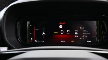 Vauxhall Combo van - dashboard screen