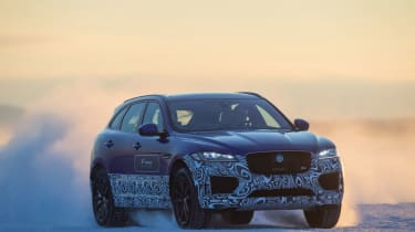 Jaguar F-Pace prototype - front tracking