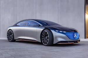 Mercedes Vision EQS concept - front