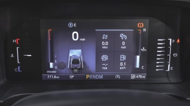 Ford Ranger Wildtrak - dashboard screen
