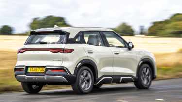 BYD Atto 2 UK 2025 - rear cornering 