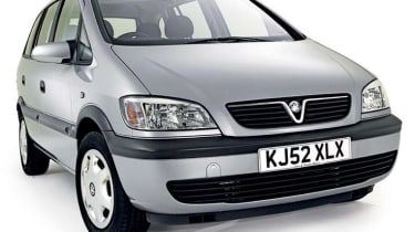 Front view of Vauxhall Zafira