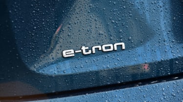 Audi e-tron long termer - final report e-tron badge