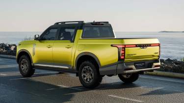 Nissan Frontier Pro hybrid - rear angled