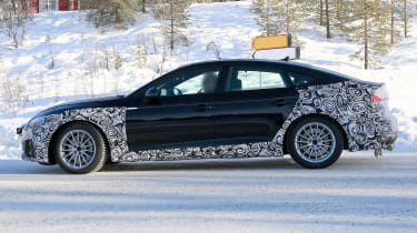 Audi A5 Sportback spies - winter side