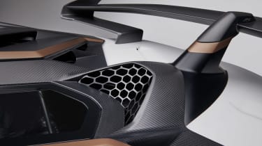 Lamborghini Aventador SVJ 63 - rear wing detail