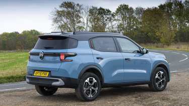 Citroen C3 Aircross being driven in the UK - rear static