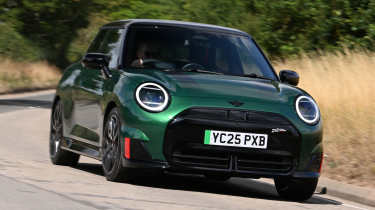 MINI JCW Electric - front cornering