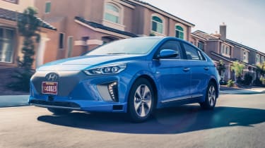 Hyundai Ioniq autonomous - front action