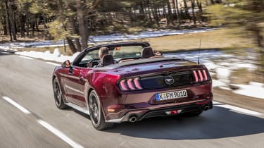 Ford Mustang EcoBoost Convertible - rear tracking