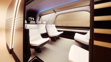 Tesla Robovan - interior through door