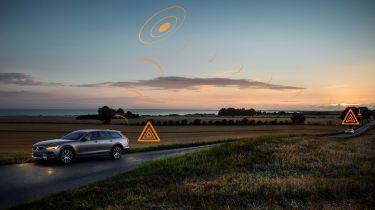 Volvo road awareness safety feature