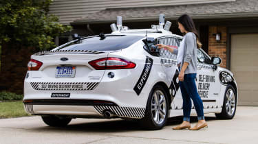 Ford Dominoes self-driving pizza delivery - collection