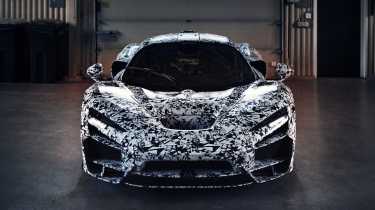 McLaren W1 winter testing - front static shot 