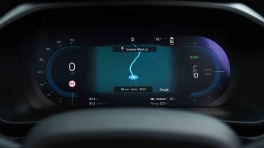 Volvo EC40 - digital instrument cluster