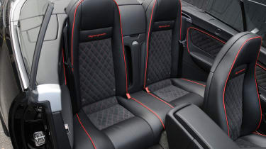 Bentley GTC Supersports rear seats