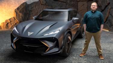 Ellis Hyde with the Cupra Tindaya concept
