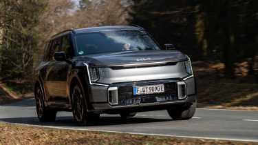 Kia EV9 GT - front cornering