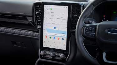Ford Ranger PHEV - infotainment screen