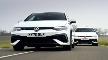 Volkswagen Golf GTI Clubsport vs Volkswagen Golf R - front