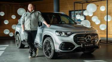 Ellis Hyde with the Mercedes GLB