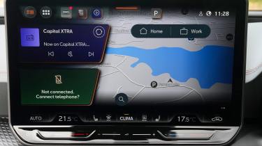 Cupra Leon - infotainment screen
