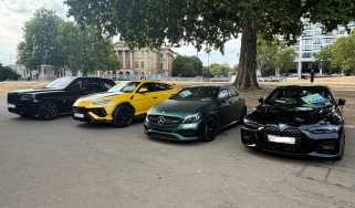 Supercars seized by the Metropolitan Police - static