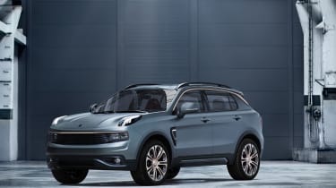 Lynk and Co SUV concept hybrid front