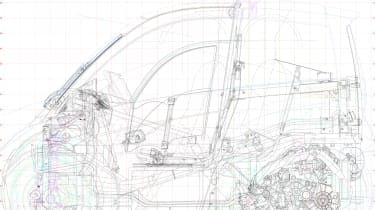 Shell Gordon Murray car sketches