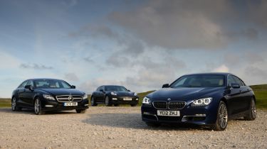 BMW 640d Gran Coupe vs rivals group shot