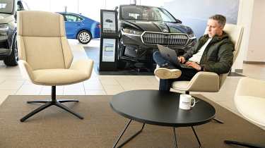 Skoda Superb long-term - Pete in waiting room