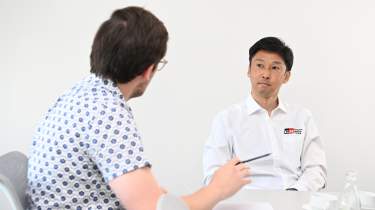 Gazoo racing - Tom interviewing Gazoo racing executive
